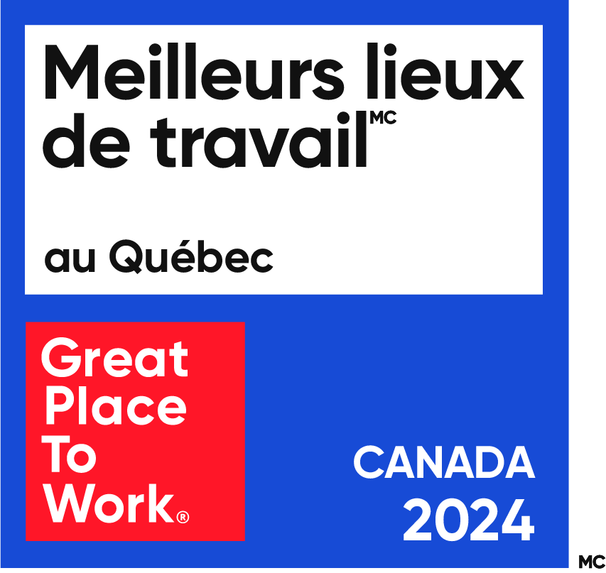 2024 Quebec FR logo_Corrected Badge de certification Great Place to Work Mai 2024 en français.