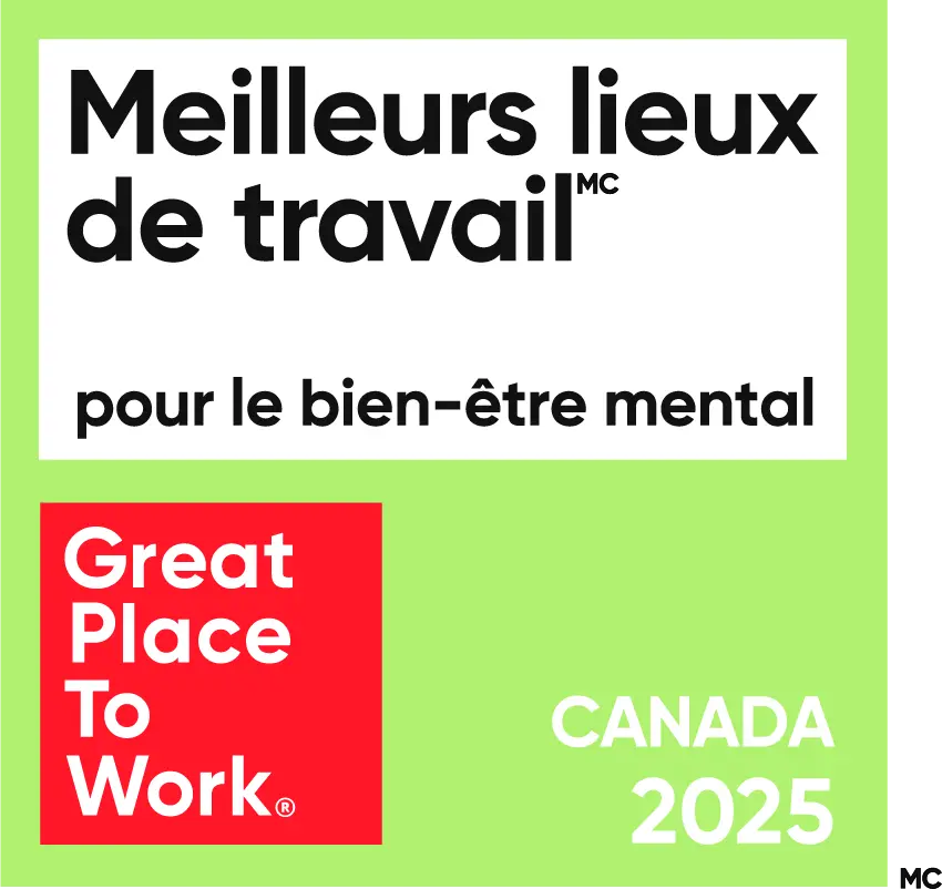 ISAAC Instruments reconnu comme l’un des meilleurs lieux de travail au Canada pour le bien-être mental en 2025 par Great Place to Work